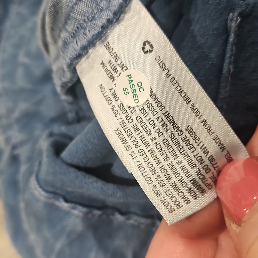 NEW! UNIVERSAL THREAD Women's High Waisted Paper Bag Blue Denim Jean Shorts 2/26 - Picture 5 of 5